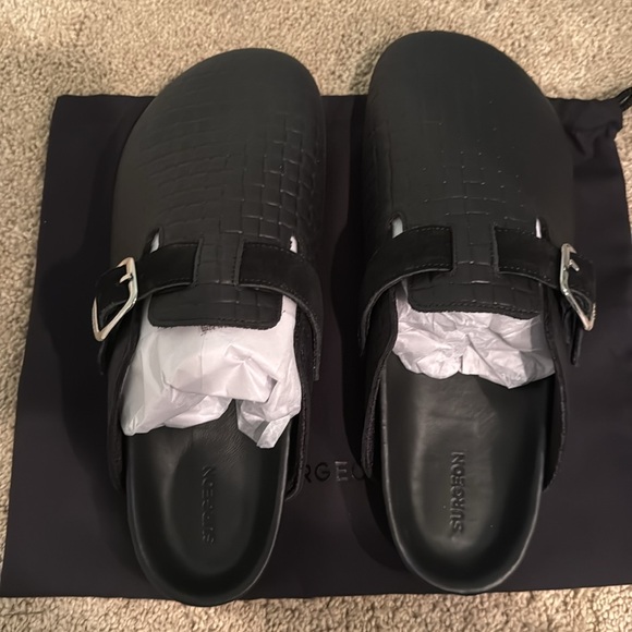 Shoe Surgeon Black Woven Mule Size 12 main image 5